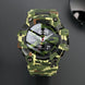 Smart Watch for Men with Army Green Camo Silicone Strap and Round Dial for Casual & Formal Wear