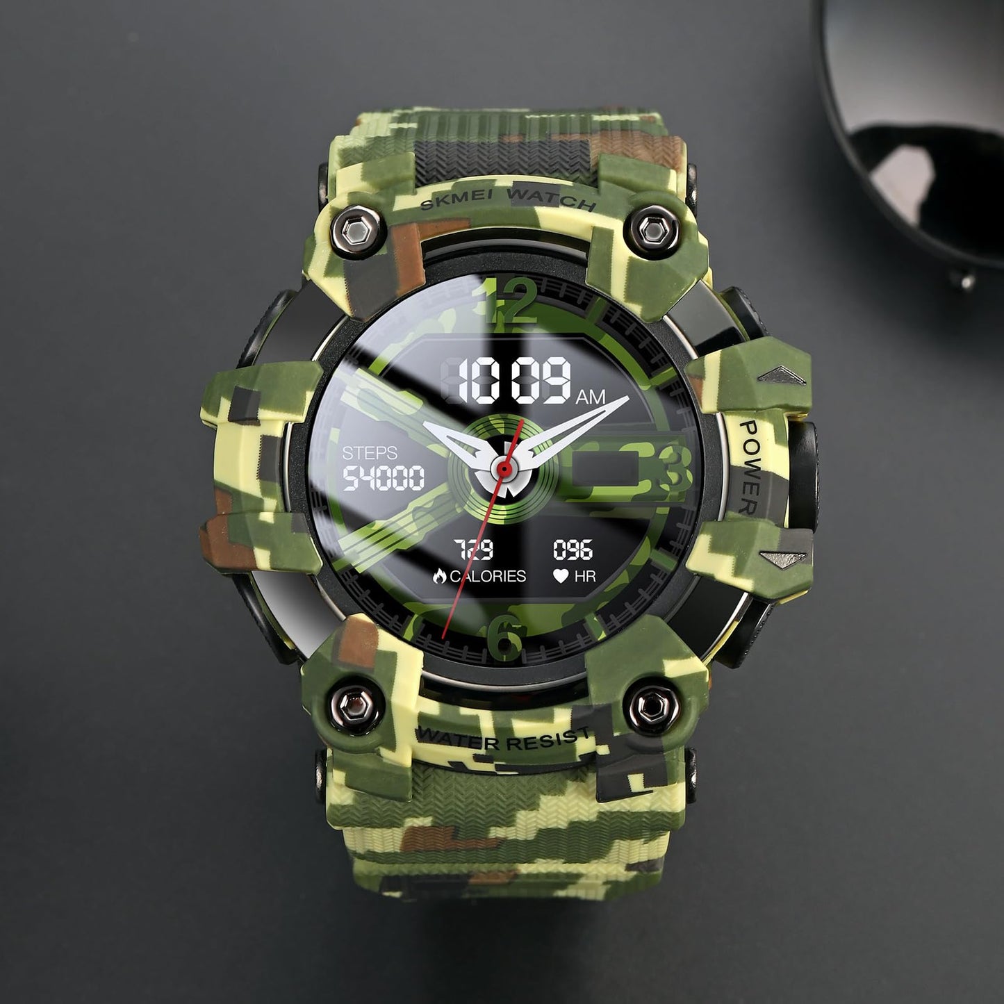 Military Smartwatch - Blue  Bluetooth Call & Health Tracker