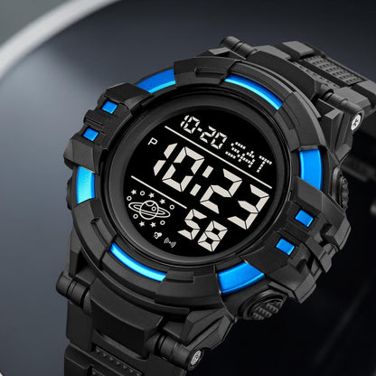 Rugged Digital Sports Watch for Men with Outdoor Style and Multi Function Display