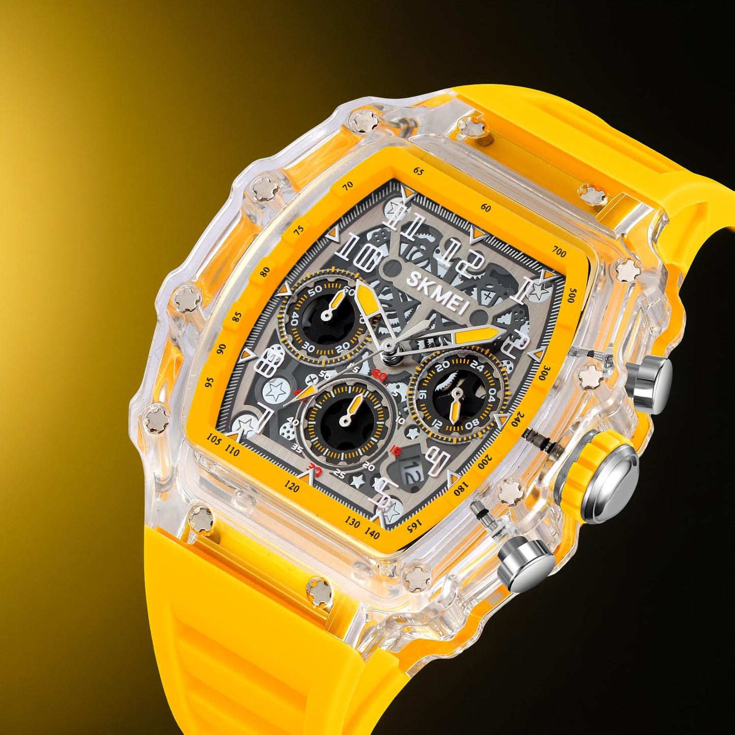 Luxury Skeleton Dial Wrist Watch for men