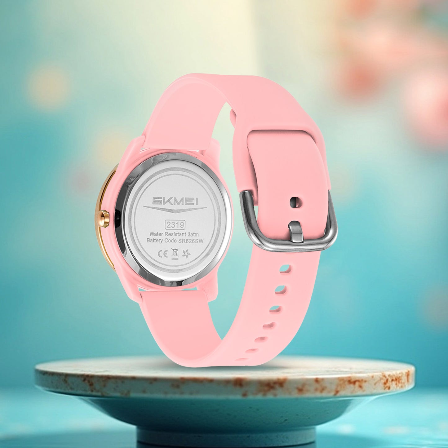 Skmei Quartz Analog Dial Silica Gel Strap Watch for Women - 2319