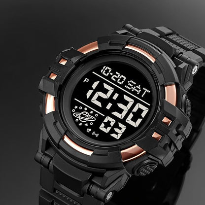 Rugged Digital Sports Watch for Men with Outdoor Style and Multi Function Display