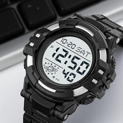 Rugged Digital Sports Watch for Men with Outdoor Style and Multi Function Display