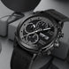 Analog Watch for Men with Black Leather Strap and Round Dial for Casual & Formal Wear