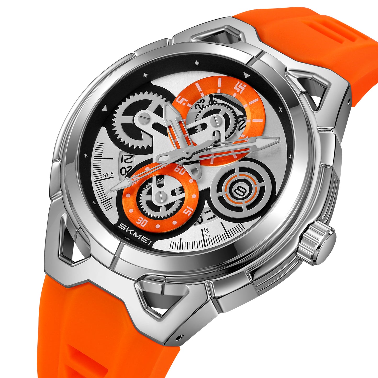 Skmei Quartz Analog Dial Silica Gel Strap Watch for Men - 9349