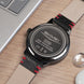 Rolling Watch for Men with Black Leather Strap and Round Dial for Casual & Formal Wear