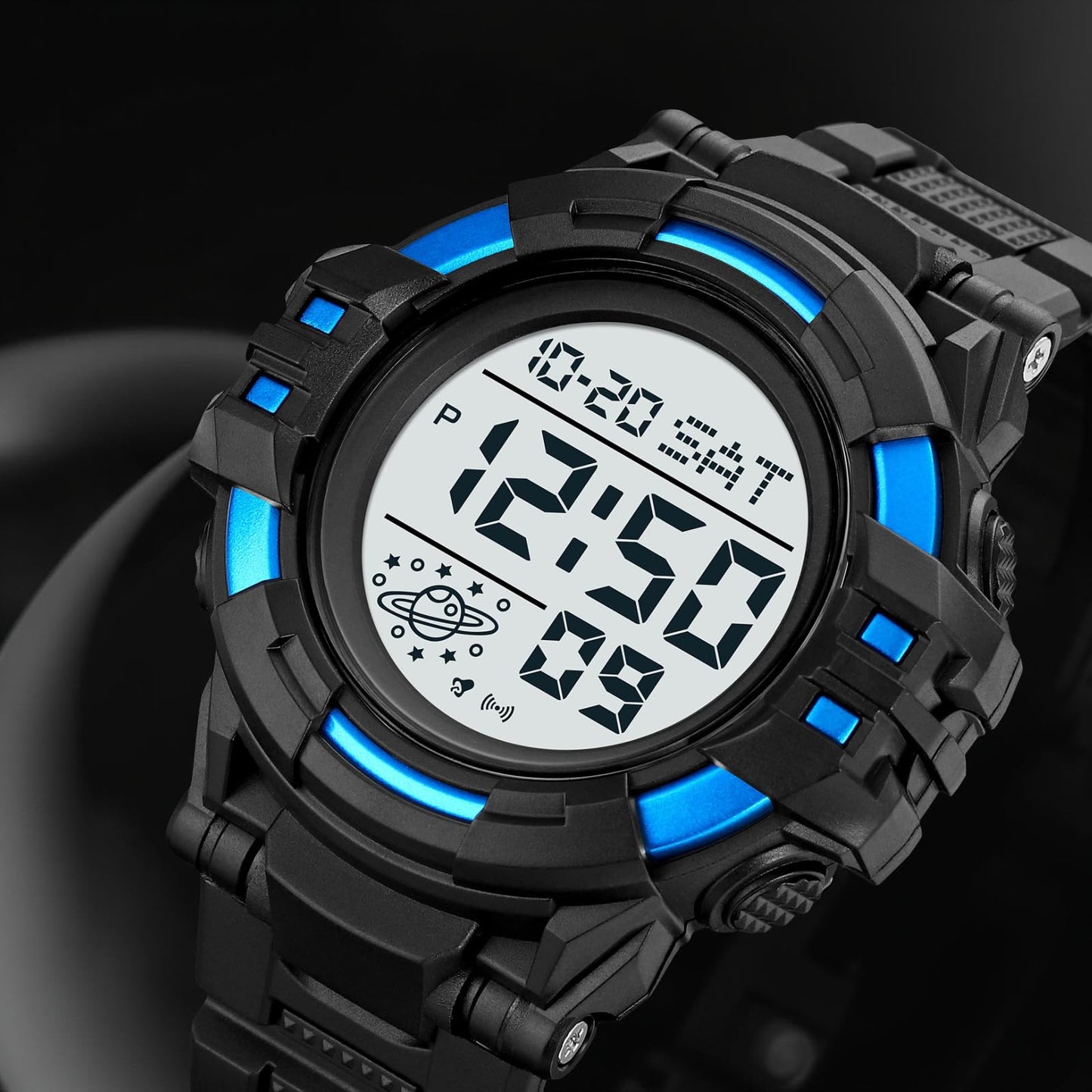 Rugged Digital Sports Watch for Men with Outdoor Style and Multi Function Display