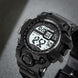 Digital Watch for Men with Black Silicone Strap and Round Dial for Casual & Formal Wear