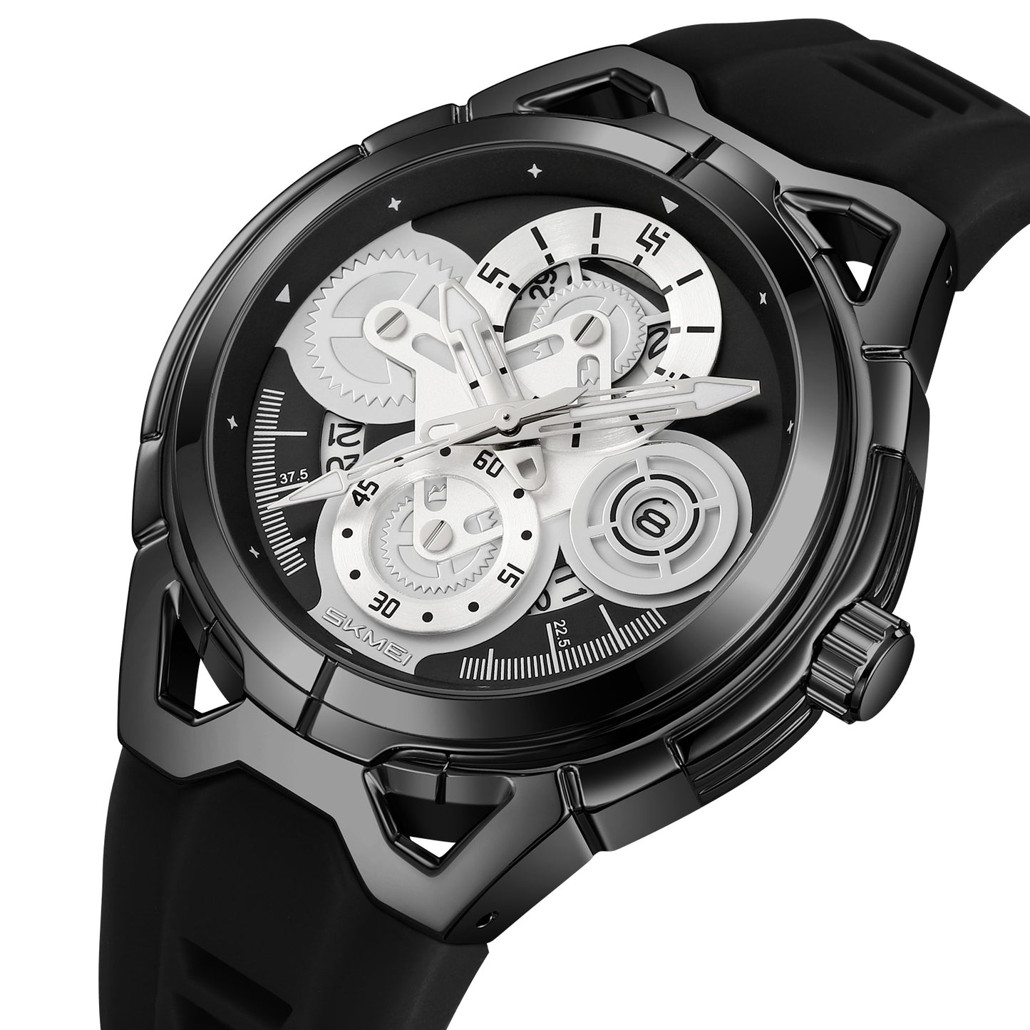 Skmei Quartz Analog Dial Silica Gel Strap Watch for Men - 9349