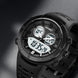Analog-Digital Watch for Men with Black White Polyurethane Strap and Round Dial for Casual & Formal Wear