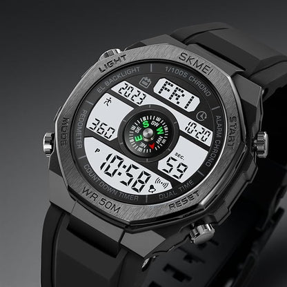 Smart Digital Sports Watch for Men with Multi Function Display and Rugged Outdoor Design