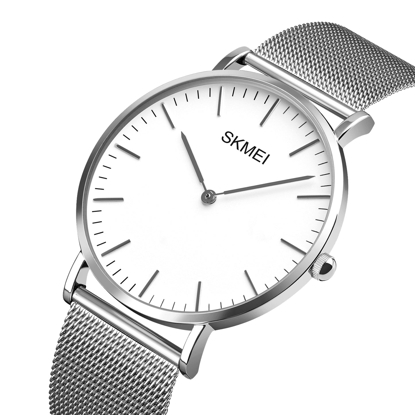 Skmei Quartz Analog Dial Stainless Steel Strap Watch for Men - Q028