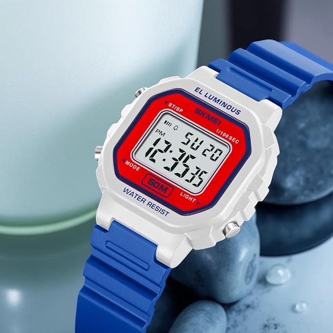 Classic Digital Watch for Men and Boys with Retro Style Display and Comfortable Strap