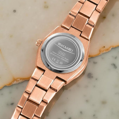 Elegant Crystal Accent Analog Watch for Women