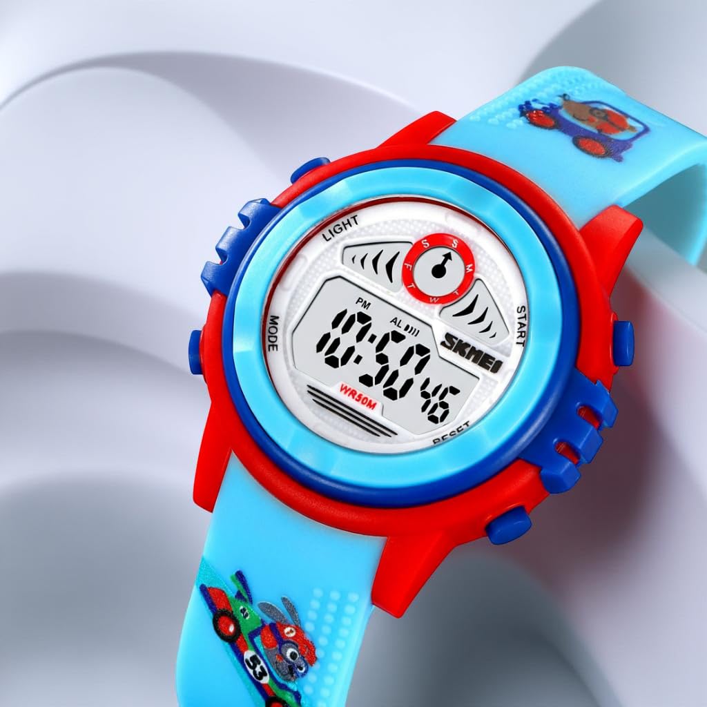 Cute Digital Watch for Kids with Colorful Design and Comfortable Everyday Strap