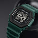 Digital Watch for Men with Dark Green Polyurethane Strap and Round Dial for Casual & Formal Wear
