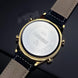 Digital Watch for Men with Black Leather Strap and Round Dial for Casual & Formal Wear