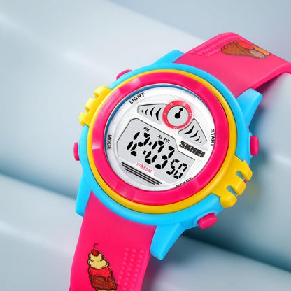 Cute Digital Watch for Kids with Colorful Design and Comfortable Everyday Strap