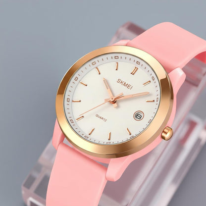 Elegant Analog Wrist Watch with Date Display for women