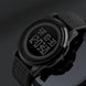 Digital Watch for Men with Black Polyurethane Strap and Round Dial for Casual & Formal Wear