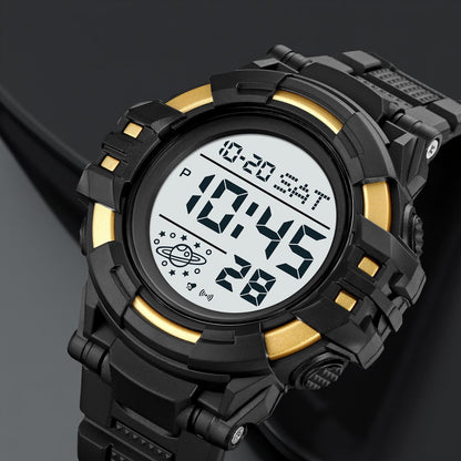 Rugged Digital Sports Watch for Men with Outdoor Style and Multi Function Display