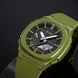 Analog-Digital Watch for Men with Army Green Silicone Strap and Round Dial for Casual & Formal Wear
