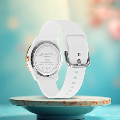 Skmei Quartz Analog Dial Silica Gel Strap Watch for Women - 2319