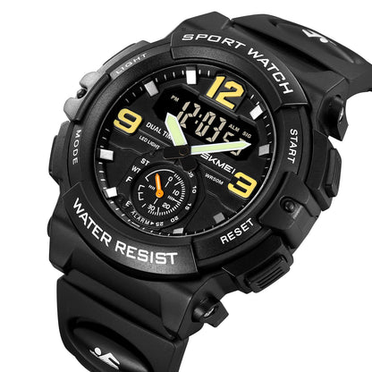 Artistic Dual Display Sports Watch for men