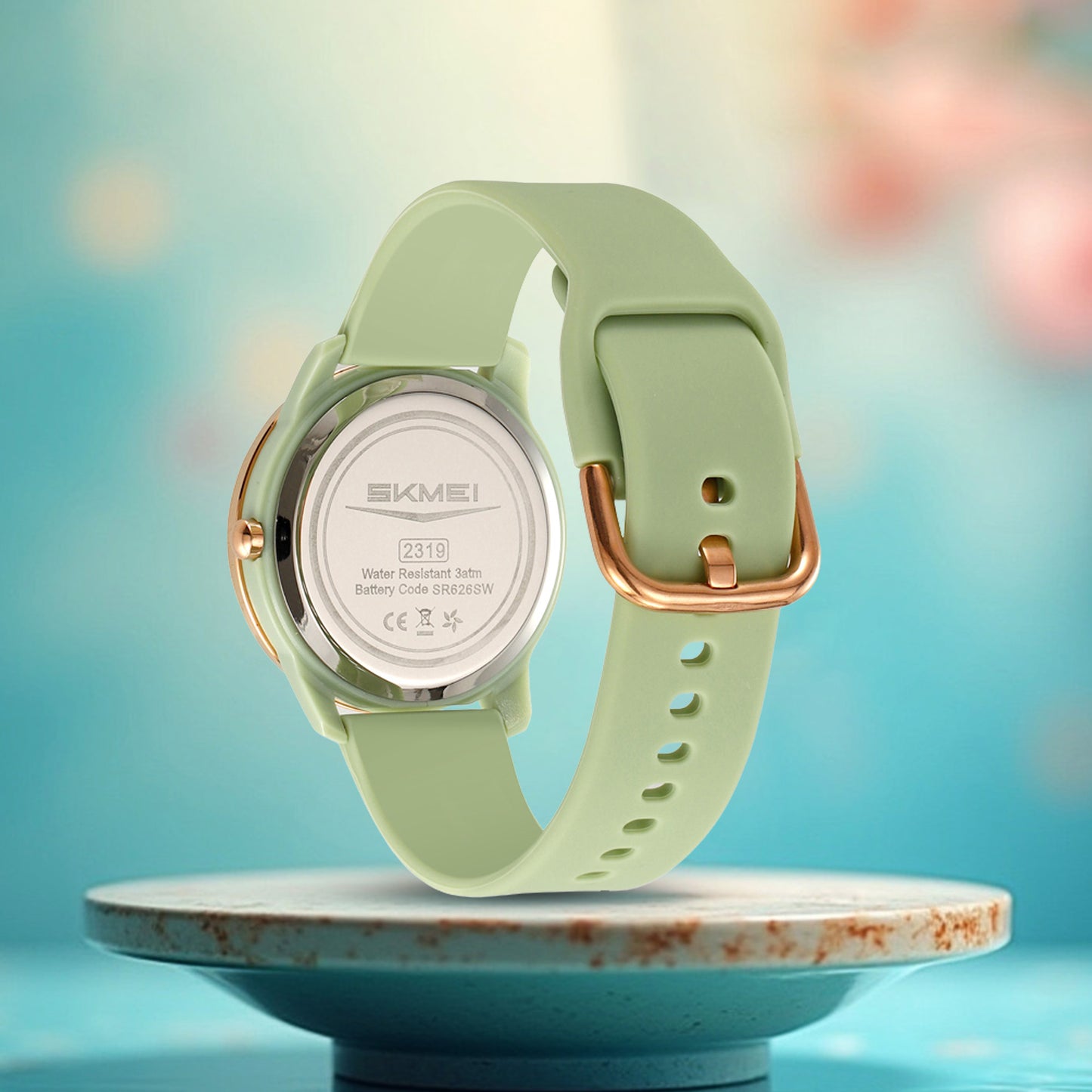 Skmei Quartz Analog Dial Silica Gel Strap Watch for Women - 2319