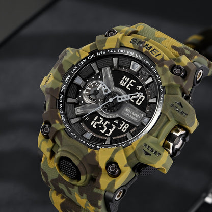 Rugged Dual Display Sports Watch for Outdoor Adventures for men