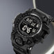 Digital Watch for Men with Black Silicone Strap and Round Dial for Casual & Formal Wear