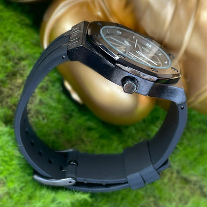 Spinning Wheel Skeleton Dial Luxury Analog Watch
