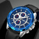 Analog Watch for Men with Black Leather Strap and Round Dial for Casual & Formal Wear