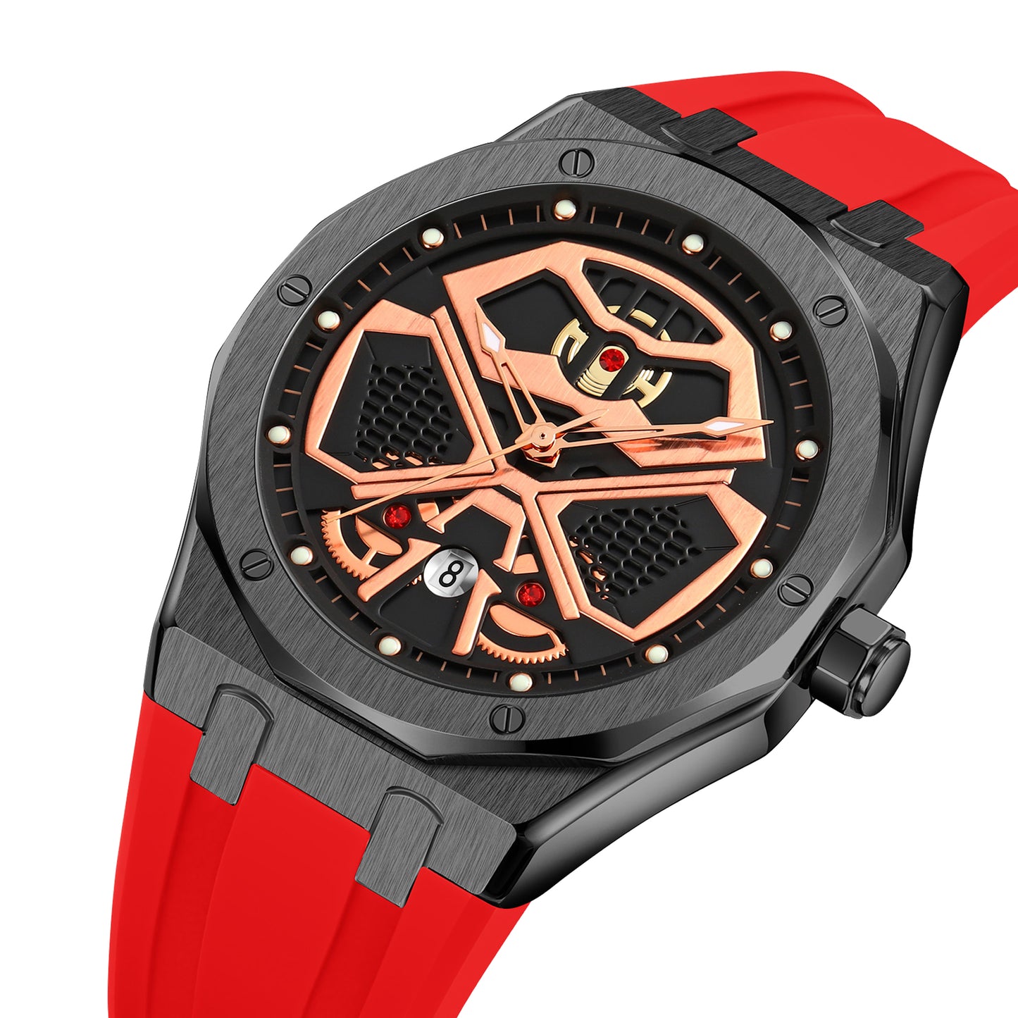 Skmei Quartz Analog Dial Silica Gel Strap Watch for Men - 9362