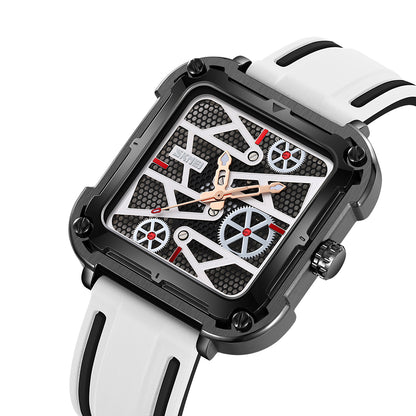 Skmei Quartz Analog Dial Silica Gel Strap Watch for Men - 9363