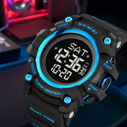Outdoor Digital Sports Watch with Vibration Alert for men