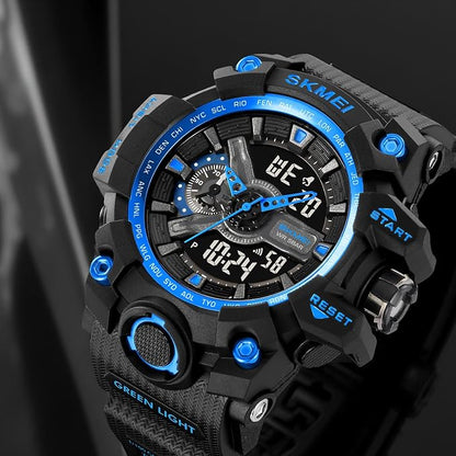 Rugged Dual Display Sports Watch for Outdoor Adventures for men