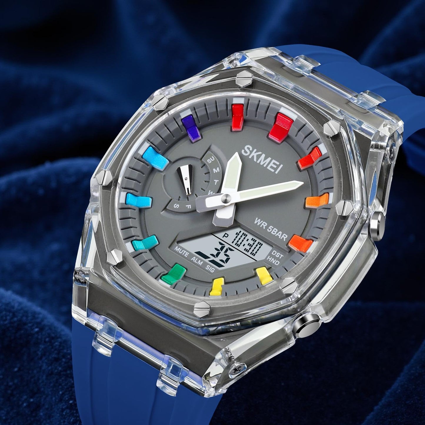 Analog Digital Watch Multi Function Sports Watch with LED Display, Alarm, Stopwatch & Durable Strap