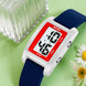 Digital Watch for Kids with Blue Silicone Strap and Round Dial for Casual & Formal Wear