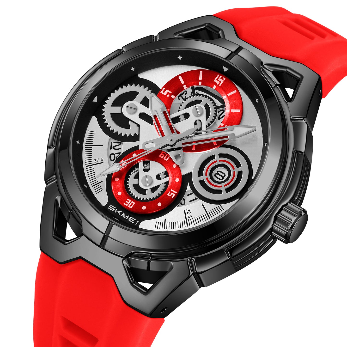 Skmei Quartz Analog Dial Silica Gel Strap Watch for Men - 9349