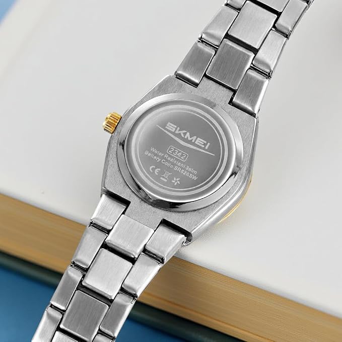 Elegant Crystal Accent Analog Watch for Women