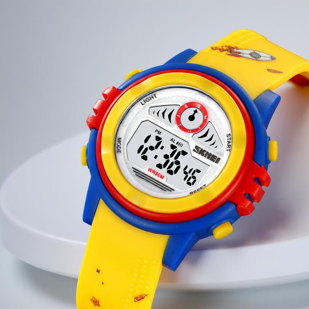 Cute Digital Watch for Kids with Colorful Design and Comfortable Everyday Strap