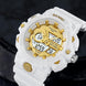 Analog-Digital Watch for Men with White Silicone Strap and Round Dial for Casual & Formal Wear