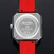 Rolling Watch for Men with Red Silicone Strap and Round Dial for Casual & Formal Wear