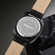 Analog Watch for Men with Black Leather Strap and Round Dial for Casual & Formal Wear