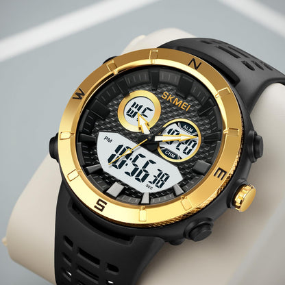 Premium Rugged Sports Watch Dual Display Tactical Wristwatch