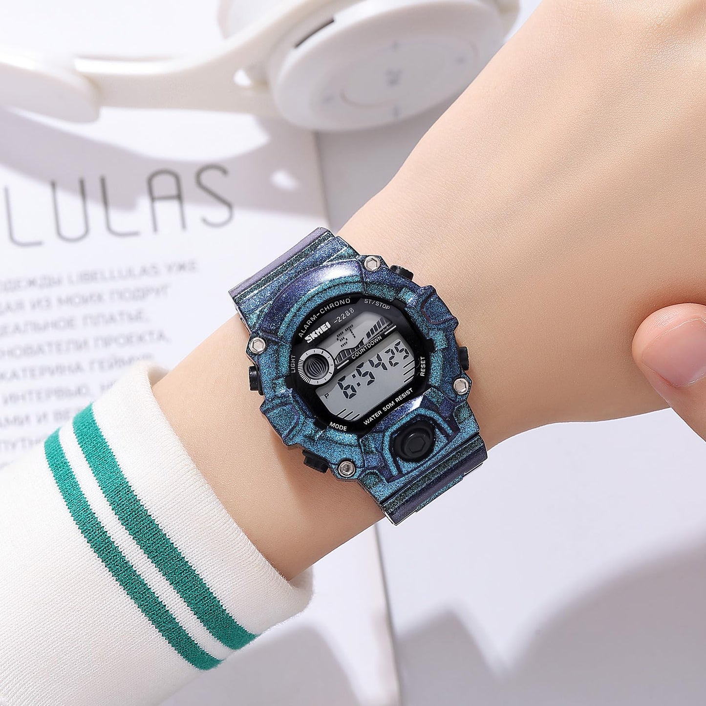 Digital Sports Watch with Rugged Design and Multi Function Display for kids