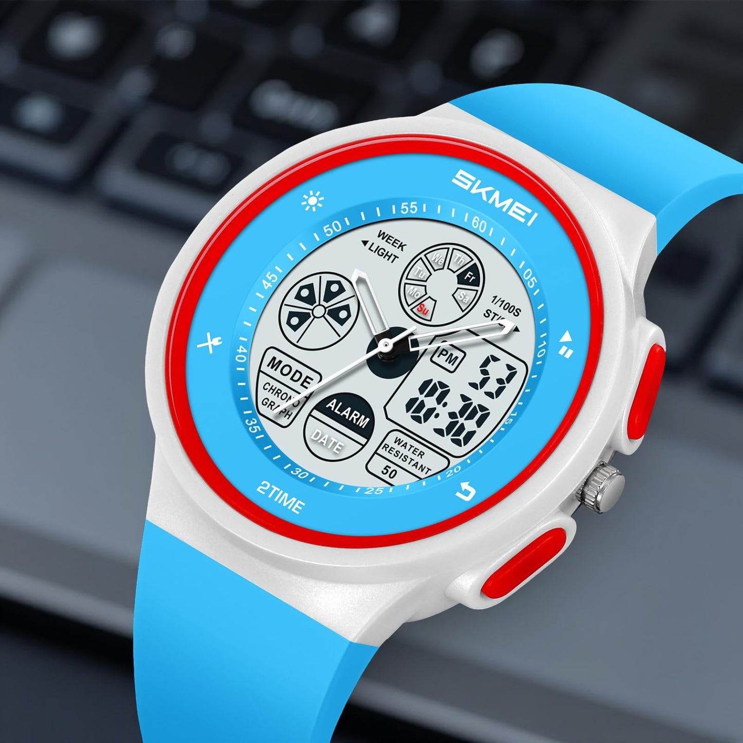 Smart Dual Display Sports Watch for kids