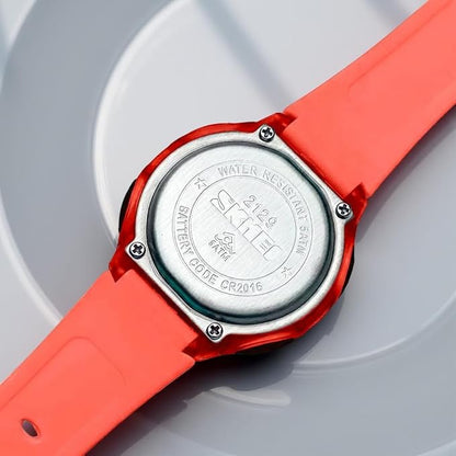 Digital Sports Watch – Red Strap, 50M Water Resistant, Alarm & Stopwatch