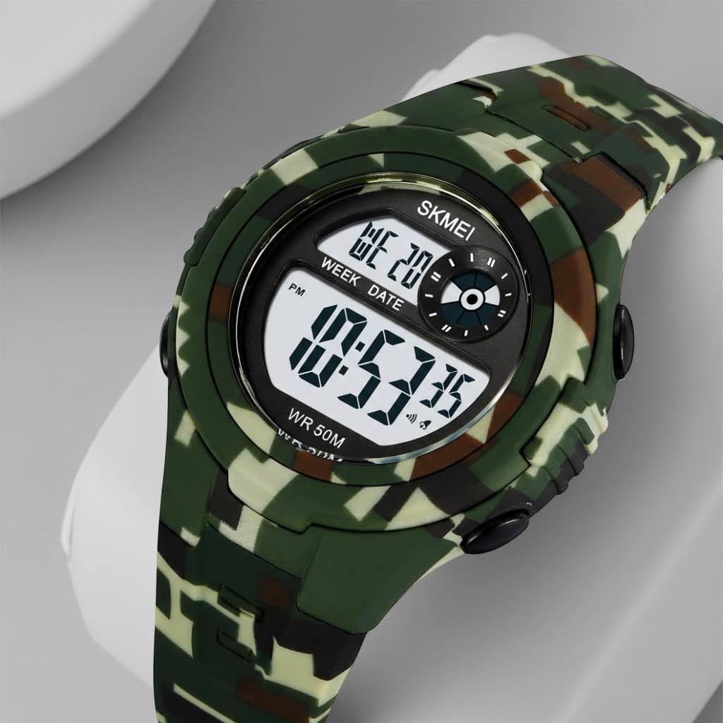 Digital Sports Wrist Watch with Alarm and Chronograph for kids